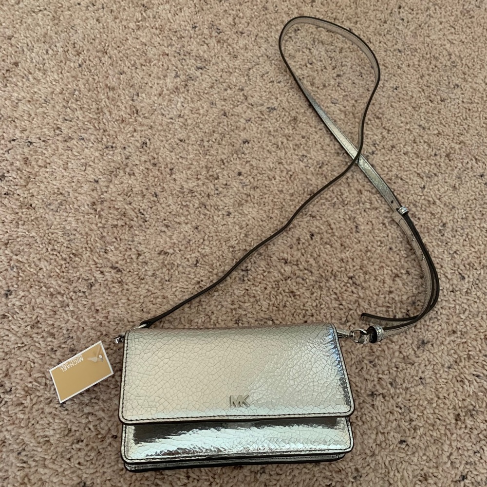 Michael Kors Metallic Crossbody NWT